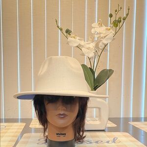 Elegant White Fedora Hat